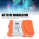 AV to RF Modulator VHF/UHF PAL/NTSC Video Audio Converter, Compatible with Satellite, Camera, and Game Console